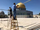 غبار روبی مسجد الاقصی برای استقبال از ماه مبارک رمضان  3