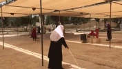 غبار روبی مسجد الاقصی برای استقبال از ماه مبارک رمضان  4