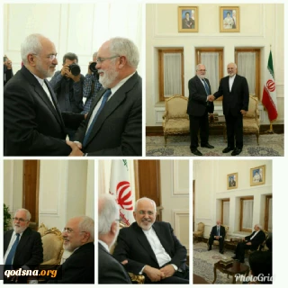دیدار کمیسیونر اتحادیه اروپا با ظریف