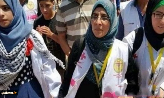 در غزه مادر جای دختر امدادگرش را گرفت 2