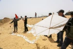 Gaza's crushing response Fire Kites, grounded the occupiers 8