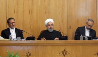 خلال اجتماع الحکومة

روحانی: الامیرکیون تآمروا لیکون لهم موطئ قدم فی سواحل بحر قزوین
