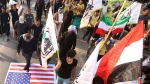 Iraqis march in Basra to deplore attack on Iran consulate 2