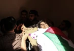 تشییع باشکوه پیکر شهید بیست و ششمین راهپیمایی بازگشت در غزه 4