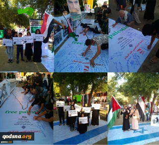 طريق القدس يمر من كربلاء

وقفات تضامنية مع القضية الفلسطينية والقدس المحتلة في مسيرة الاربعين/ توقيع عريضة تدعو للدفاع عن الشعبين الفلسطيني واليمني