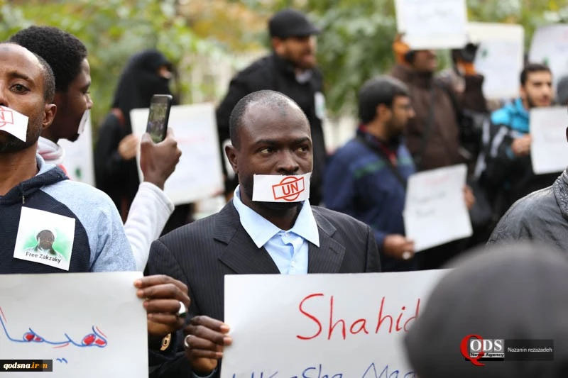 Puluhan Aktivis berkumpul di UN-Tehran mendukung Pembebasan Sheikh Zakzaky 7