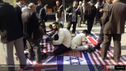 نمایشگاه تولیدات فرهنگی جمعیت دفاع از ملت فلسطین در حاشیه نماز جمعه تهران 13