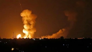 Israeli helicopter conducts fresh airstrike against blockaded Gaza Strip
