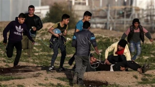 Palestinian protester killed, 22 others hurt as hundreds protest at Gaza border