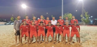 بداية قوية للمنتخب الفلسطيني بالكرة الشاطئية في أمم آسيا