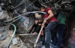 به شهادت رسیدن خانواده فلسطینی در شمال نوارغزه درپی حملات روز یکشنبه ارتش رژیم صهیونیستی 2