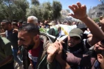 مراسم وداع با شهید "عبد الله عبد العال" در شهر رفح واقع در غزه 2