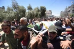 مراسم وداع با شهید "عبد الله عبد العال" در شهر رفح واقع در غزه 2