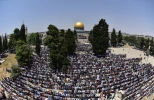 برگزاری دومین نماز جمعه ماه مبارک رمضان با مشارکت هزاران نفر از فلسطینیان در مسجد الاقصی 8