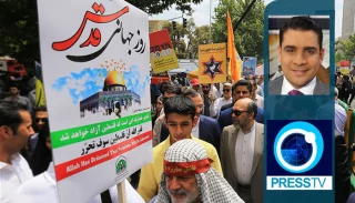 ویژه روز جهانی  قدس سال نود و هشت-(16)- کارشناسان بین الملل در گفت وگو با قدسنا مطرح کردند؛

مدیر دفتر المیادین در تهران: روز قدس یعنی صدای واحد بر علیه سیاست های رژیم صهیونیستی// رژیم صهیونیستی تنها به اشغال فلسطین  بسنده نخواهد کرد// مدیر دفتر پرس تی وی در تهران: معامله قرن قابل تحقق یافتن نیست چون حقوق شش میلیون آواره فلسطینی در آن نادیده گرفته شده است//معامله قرن پروسه جدیدی نیست
