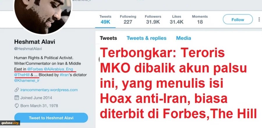 The Intercept Bongkar: Tweeter MKO Pasok AS dengan Hoax tentang Iran
 2