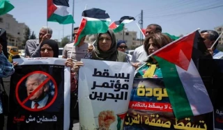 شارع "البحرين" في فلسطين يتحول إلى شارع "مرزوق الغانم"