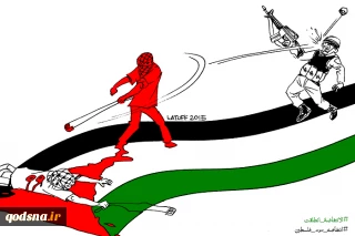 کاریکاتور غزه نماد مقاومت