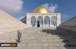 گردش مجازی در مسجد مبارک الاقصی با تور مجازی 360 درجه قدسنا
