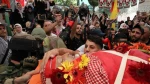 Funeral held for Palestinian teen shot in Jerusalem al-Quds knife attack 2