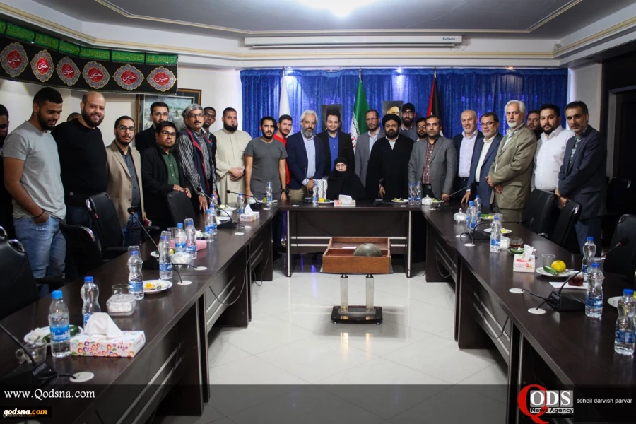 Third guests of International Solidarity Forum for Palestinian teens and youth meet with daughter Imam Khomeini 9