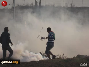 هشتاد و دومین راهپیمایی بازگشت فلسطینیان در شرق نوارغزه + تصویر 2