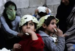 ورق الملفوف الكمامة المعتمدة للوقاية من كورونا لدي أسرة فلسطينية من غزة 3