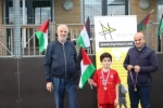Eight sports teams took part in the contest in London and every team represented a Palestinian village or camp.  