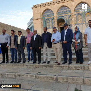 بازدید یک هیات اماراتی – عمانی از مسجد الاقصی در میان تدابیر شدید امنیتی