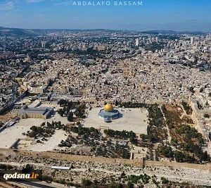 تصویر هوایی زیبا از  مسجدالاقصی؛ قبله اول مسلمانان جهان