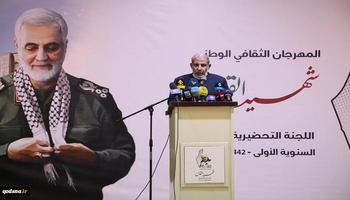 محمود الزهار: الشهيد قاسم سليماني رجل آمن بالثوابت وقدم روحه من اجل القدس 2