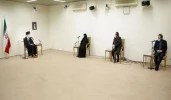 قائد الثورة الإسلامية يستقبل عائلة العالم في المجالين النووي والدفاعي الشهيد محسن فخري زاده 4