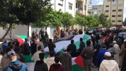 مغربيون يتظاهرون في طنجة وتطوان احتجاجاً على تطبيع المغرب مع الاحتلال وإحياء ليوم الأرض 6