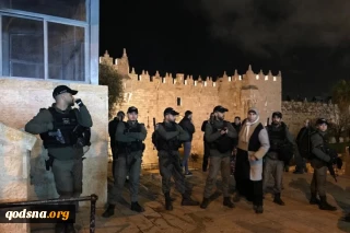 سرکوب محفل رمضانی جوانان فلسطینی در منطقه باب العمود قدس(تصویر)