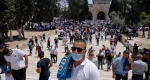 Palestinian groups urged Palestinians to defy the Israeli forces and head to al-Aqsa Mosque and protect it from Israeli settlers’ attacks.