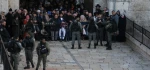 Palestinian staged mass demonstration after Friday prayers in al-Aqsa Mosque urged Hamas to hit Israel.