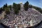 مشارکت 70 هزار فلسطینی در نماز جمعه مسجدالاقصی در روز جهانی قدس (تصویر)