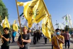 النجباء يرفعون اعلام الدفاع عن فلسطين في كل انحاء العراق 11