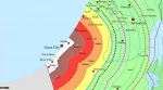 The distance between the Zionist cities and Gaza 2