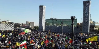 Iranians gather in Tehran to support Palestinian resistance against Zionists