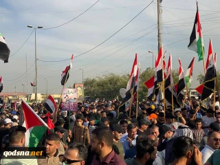 تظاهرات همبستگی با مردم فلسطین و محکومیت تجاوزات رژیم صهیونیستی در عراق