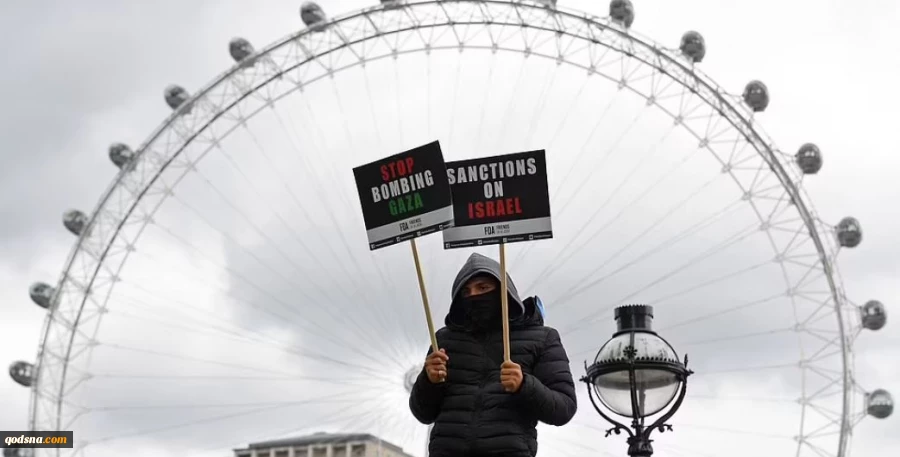 Wide Anti-Israel protest held in London protestors condemn crimes against Palestinians 2