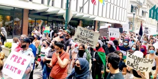 حمایت از فلسطین همچنان ادامه دارد

فیلادلفیای امریکا شعار فلسطین از نهر تا بحر را فریاد زد