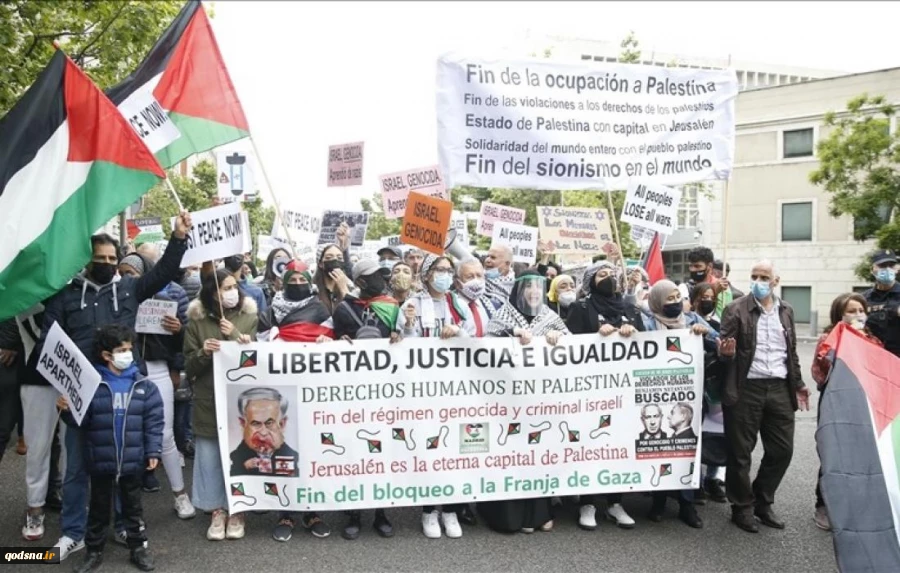 تظاهرة كبيرة في واشنطن لدعم الفلسطينيين في مواجهة عدوان الاحتلال 2