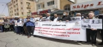 Palestinians hold a sit-in to protest Israeli targeting of journalists