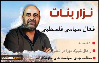 اینفوگرافی اختصاصی قدسنا/

«نزار  بنات» فعال فلسطینی کشته شده از سوی تشکیلات خودگردان که بود؟