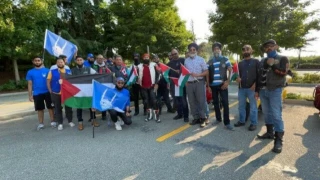 Muslim, Sikh motorcyclists ride in Canada to express solidarity with Palestinians