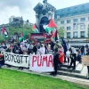 Protesters in UK demonstrate against sports-wash of Israeli apartheid