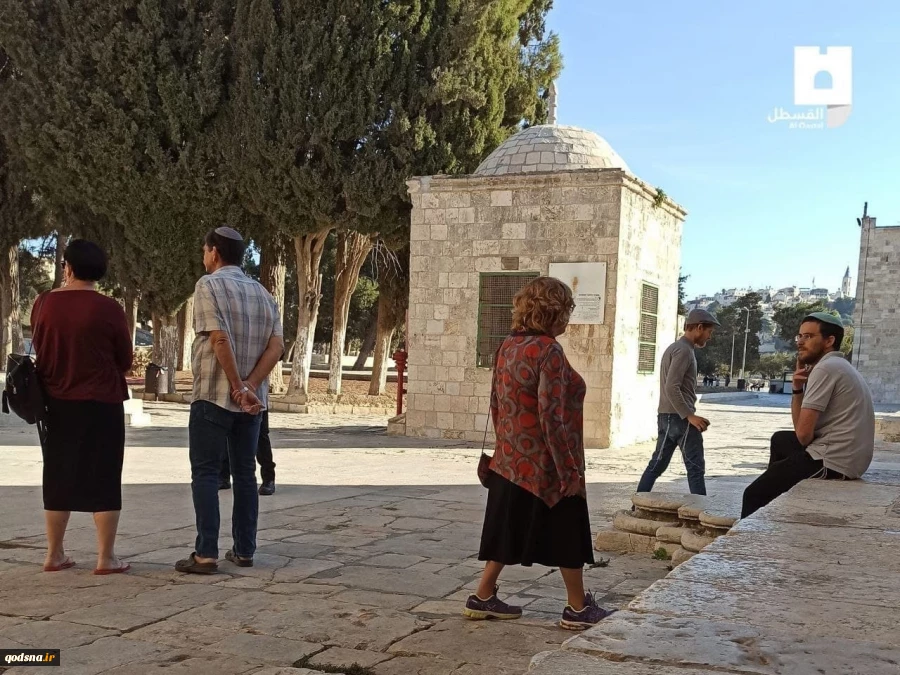 تعرض شهرک‌نشینان به مسجد الاقصی تحت حمایت پلیس رژیم صهیونیستی (تصاویر) 3