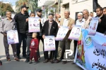 اعلام همبستگی با اسرای فلسطینی از سوی مردم غزه در برابر ساختمان صلیب سرخ 6